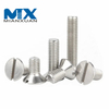 DIN963 Stainless Steel 304 316 Slotted Raised Countersunk Head Machine Screw with One Slot