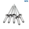 Open End Blind Rivets with Break Pull Mandrel and Protruding Head - Al/St