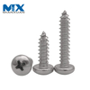 Carbon Steel Pan Head Screw DIN7981 Self Tapping Screw with Blue White Zinc Plated