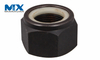 Zinc Plated Steel Wheel Spindle Flanged Nylon Lock Nut for Vehicles