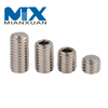 Stainless Steel Metric Thread Grub Screws Flat Point Hexagon Socket Set Screws Headless