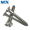 High Quality D2.5-D6.0 Thread Carbon Steel Oval Head Slotted Wood Screw DIN95