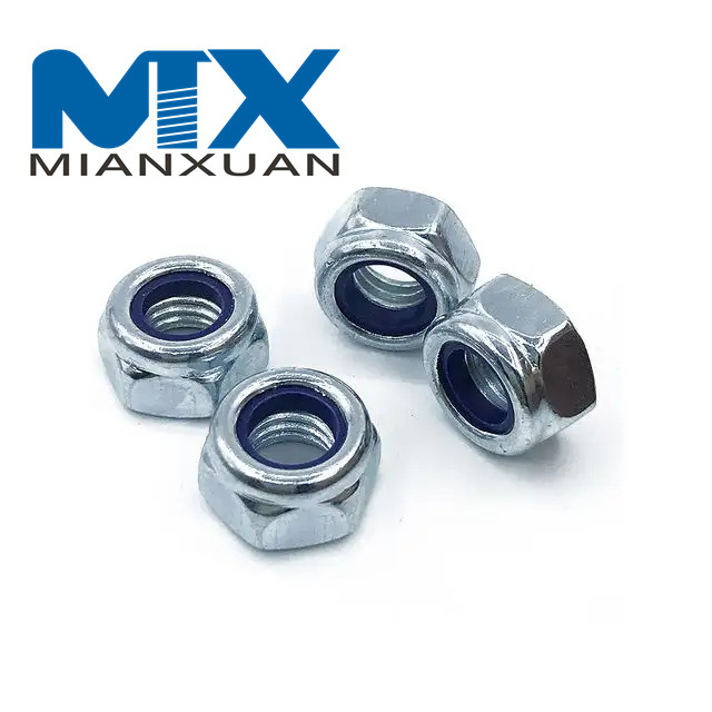 Hot Selling DIN985 Nylon Self-Locking Nut Anti-Slip Hex Nut