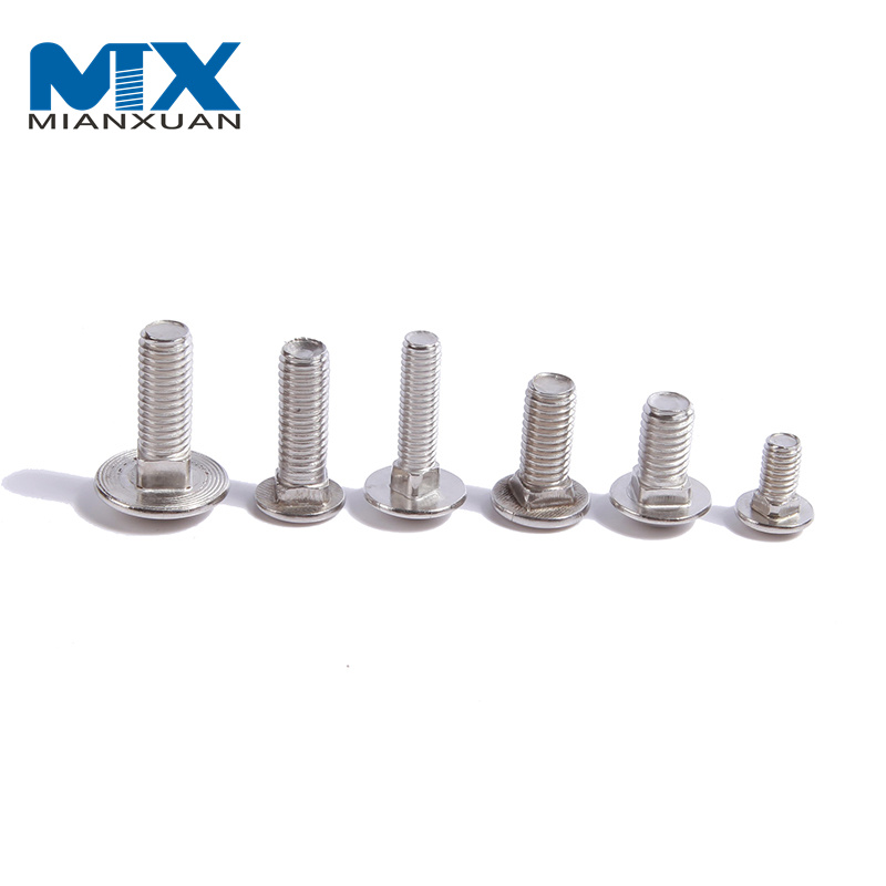 M6*20mm Carriage Bolts Cup Head Square Neck Bolts DIN603