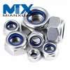 DIN985 Galvanized Steel Nylon Insert Lock Nut