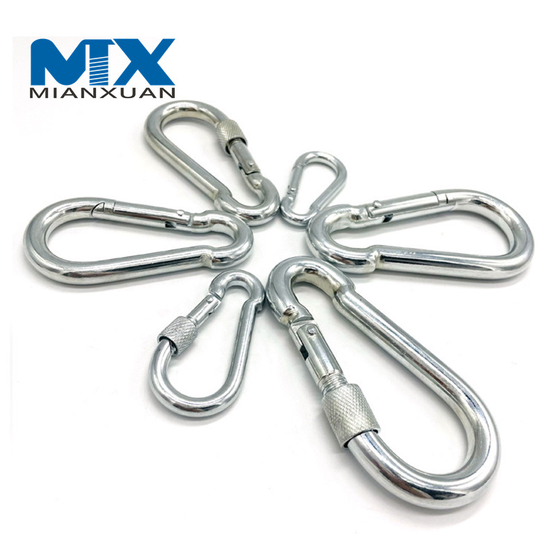 DIN5299 D Screw Locking Climbing Carabiner Snap Hooks