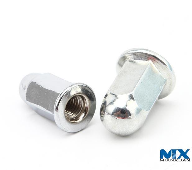 Stainless Steel Hex Flange Nuts with Welded Dome Head