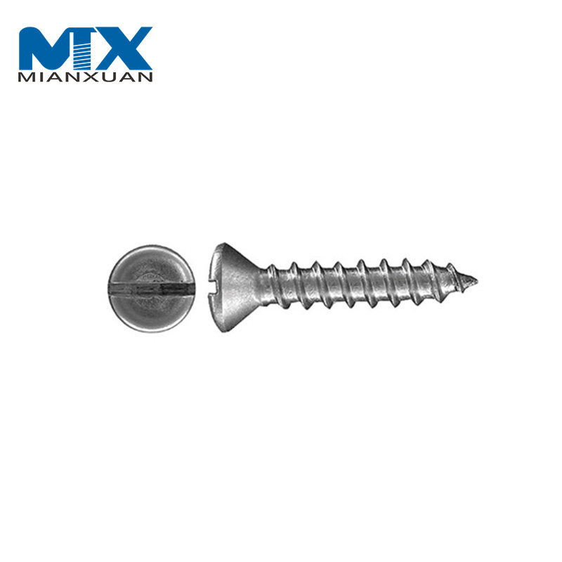 DIN7973 Raised Countersunk Oval Head Self Tapping Screws with Slot