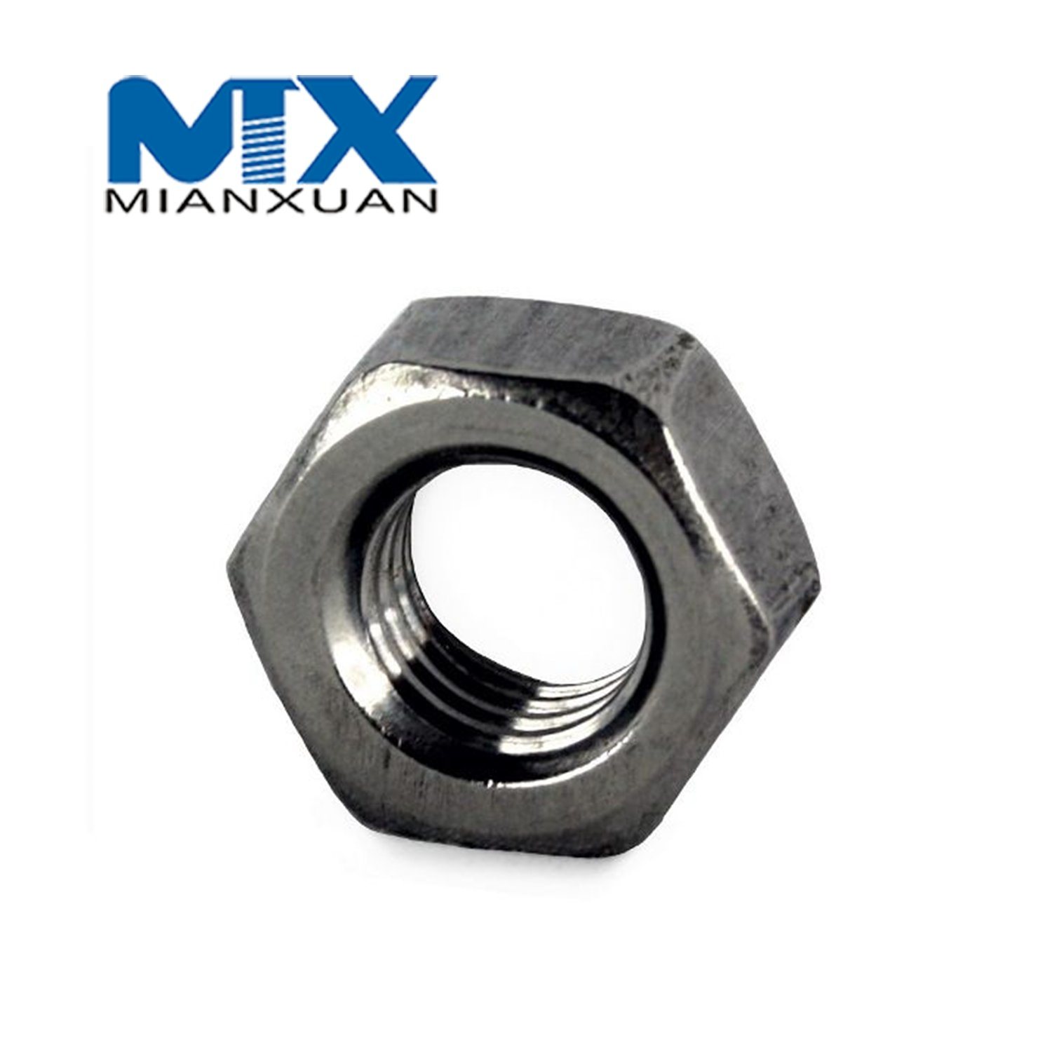 Carbon Steel 4 8 6 10 12 Mild Steel Hex Nut DIN934 Hexagon Nut M3 M4 M5 M6 M8 Zinc Black Plain Galvanize