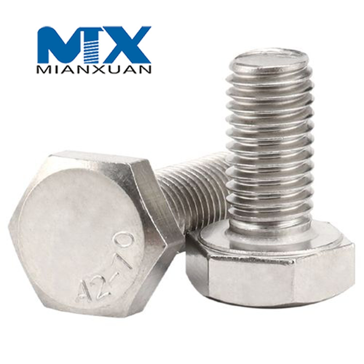 Galvanized Bolt, External Hexagon Galvanized Screw, Wholesale Hexagon Head Standard Fastener DIN933 DIN931 DIN6915 A325m with Blue White Zinc Plated