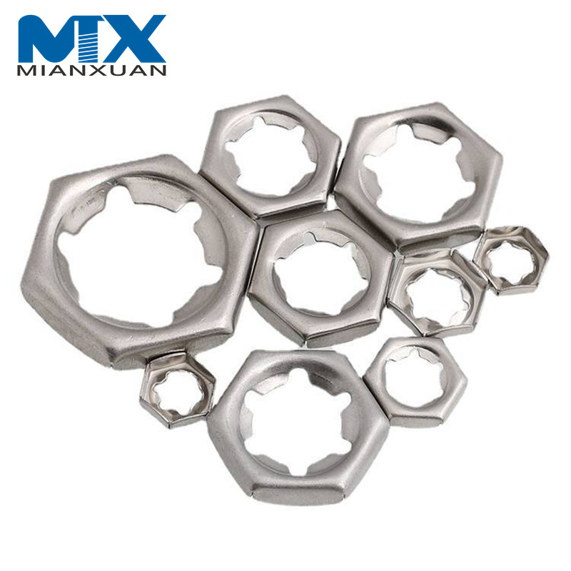 M24 M27 M30 Carbon Steel Zinc Plated Self-Locking Counter Nuts DIN7967