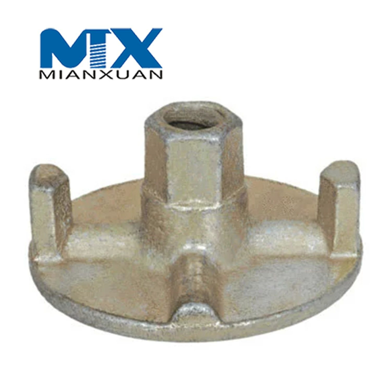 OEM Sand Iron Casting Thread Round Butterfly Tie Rod Wing Nut for Scaffolding Construction Concrete Formwork Accessories