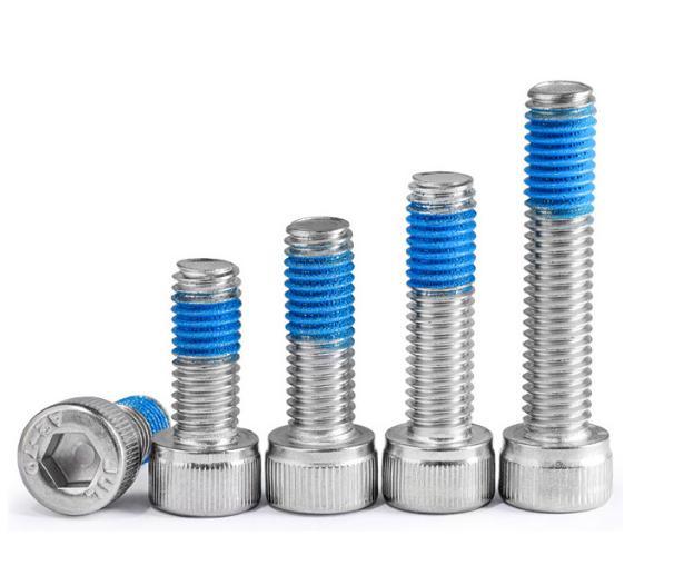 Screws or Bolts with Nyloc Blue