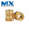 Brass Heat Staking Ultrasonic Threaded Plastic Fastener Insert Nuts