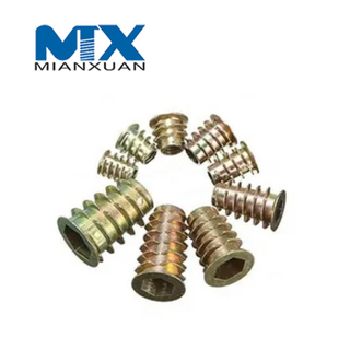 Zinc Alloy Thread for Wood Insert Nut Hex Drive Furniture Nuts Manufacturer