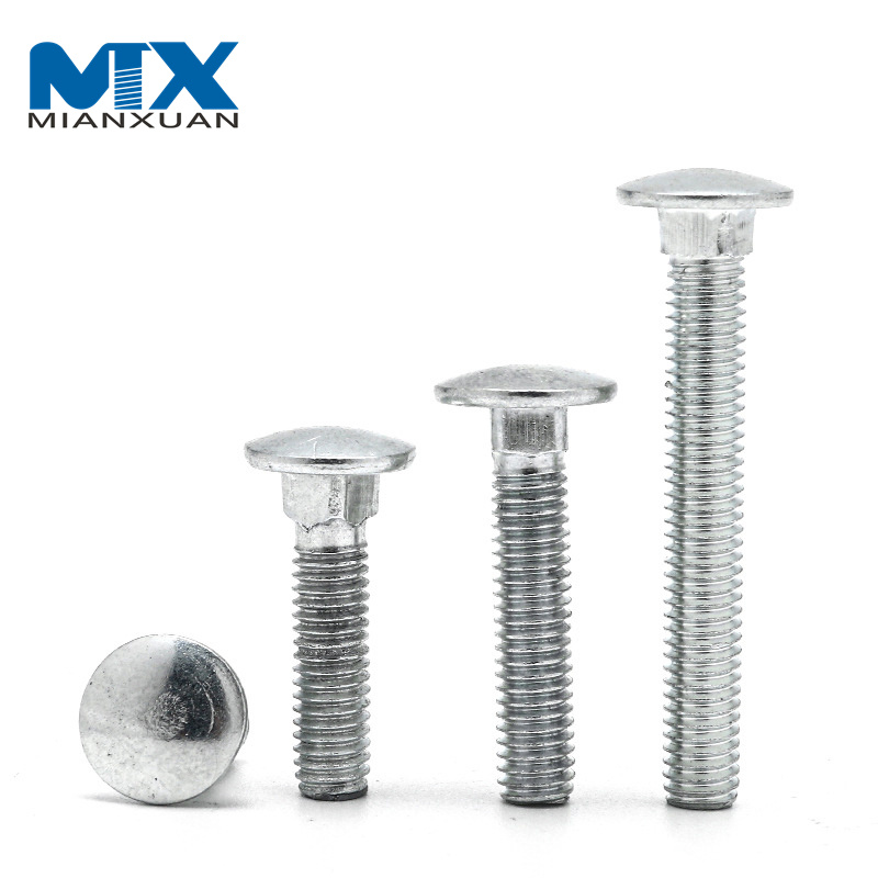 Factory Supply Stainless Steel Carriage Bolt, DIN 603 Mushroom Head Square Neck Bolts with Nut DIN555