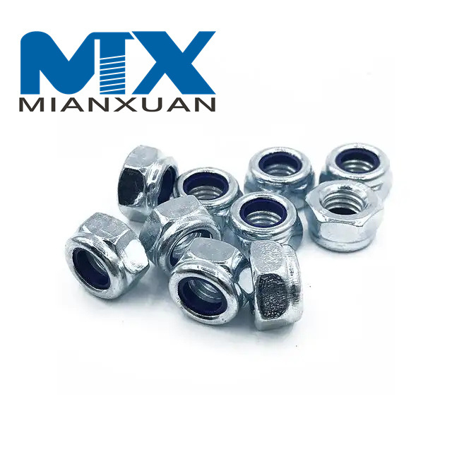 Hot Selling DIN985 Nylon Self-Locking Nut Anti-Slip Hex Nut