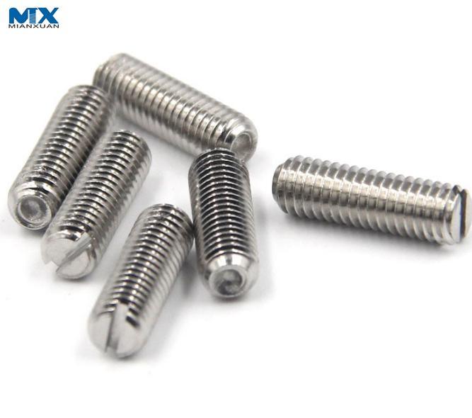 Slotted Set Screws with Cup Piont