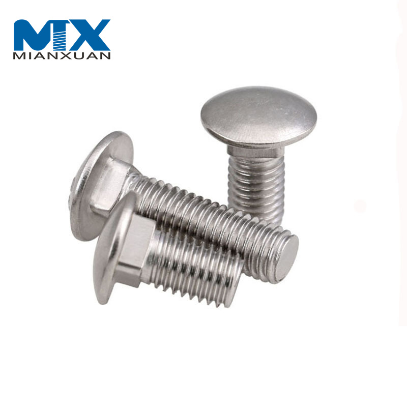 M6*20mm Carriage Bolts Cup Head Square Neck Bolts DIN603