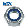 DIN985 Hex Nylon Insert Nut Self Lock Nut DIN 985 Carbon Steel 4.8 8.8 10.9 12.9 M24 M30 M36 M42 M48 Zinc Flake Geomet Dacrome Ruspert