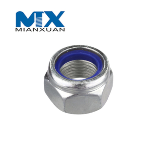 DIN985 Hex Nylon Insert Nut Self Lock Nut DIN 985 Carbon Steel 4.8 8.8 10.9 12.9 M24 M30 M36 M42 M48 HDG Hot DIP Galvanized