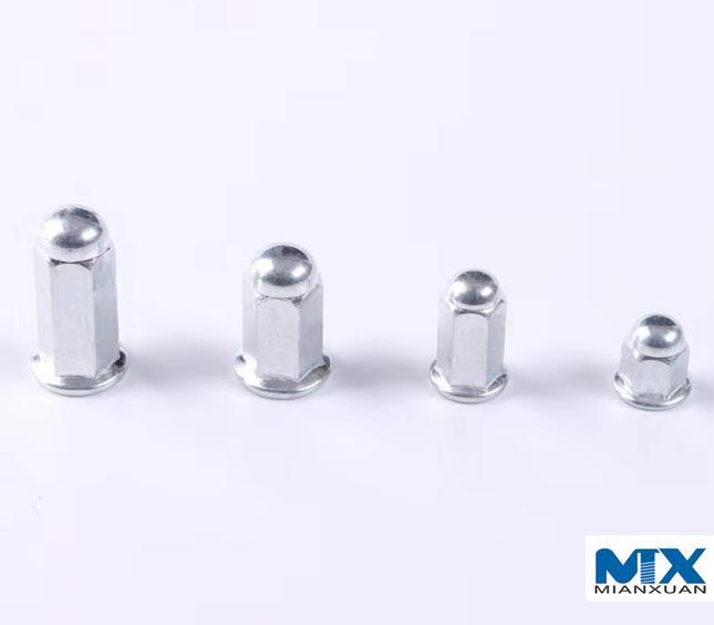 Stainless Steel Hex Flange Nuts with Welded Dome Head