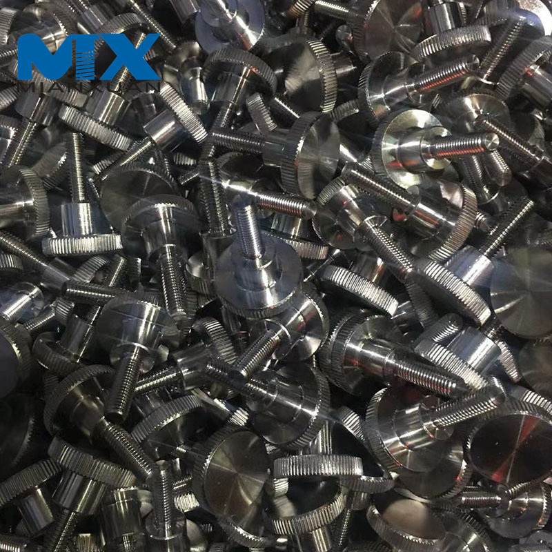 DIN464 SUS304 SUS316 Stainless Steel Knurled Thumb Flat Head Screws