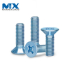 Customized DIN965 M2 M2.5 M3 M4 M5 M6 M7 M8 Metric Stainless Steel Cross Recessed Phillips Flat Countersunk Head Machine Screw