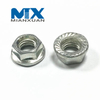 Stainless Steel Blue Zinc Plated DIN6923 Hex Serrated Flange Nuts