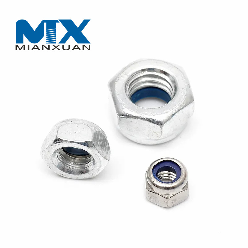 thumbnail image 2 of 304 Stainless Steel DIN985 Nylon Insert Lock Nuts – Metric Hex Nylock Nuts 2 of 6