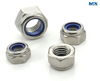Carbon Steel Hex Nuts with Nylon Insert for Locking