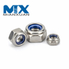 Hexagonal Stainless Steel Nut Thickened Nylon Lock Nut Nylock Nut