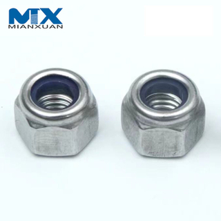 ASME ANSI B18.16 Nylon Lock Nut Flange Knurled or No-Knurled Steel Standard
