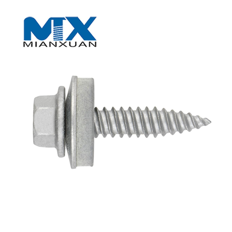 Bi-Metal Self Drilling Screws Hex (SS304+CS) Hardened, EPDM Washer
