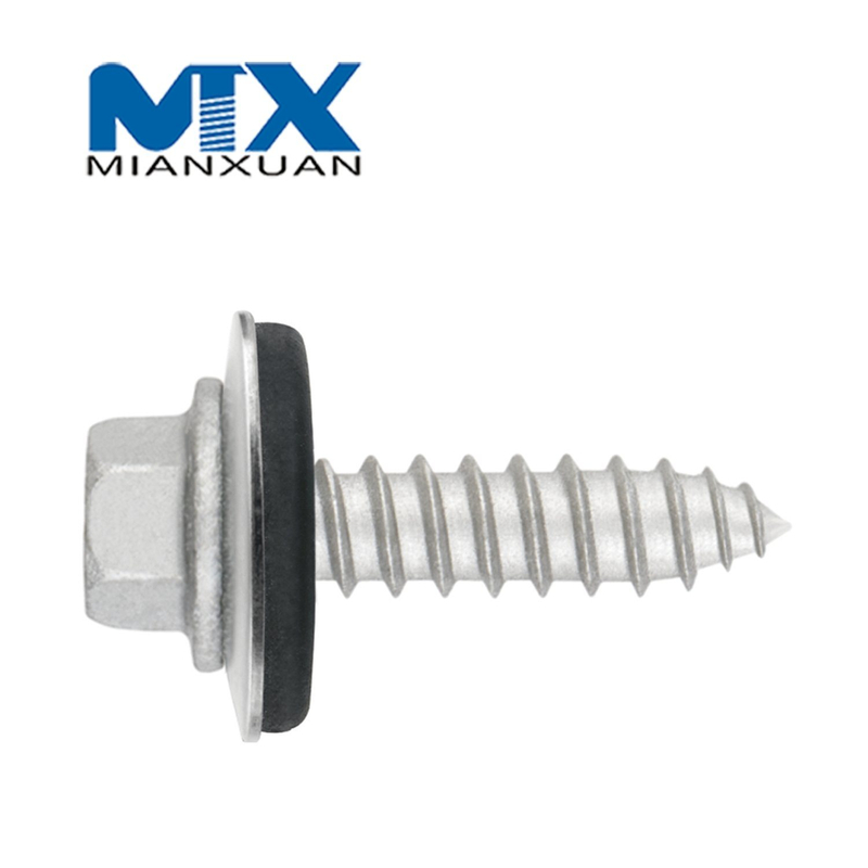 Bi-Metal Self Drilling Screws Hex (SS304+CS) Hardened, EPDM Washer