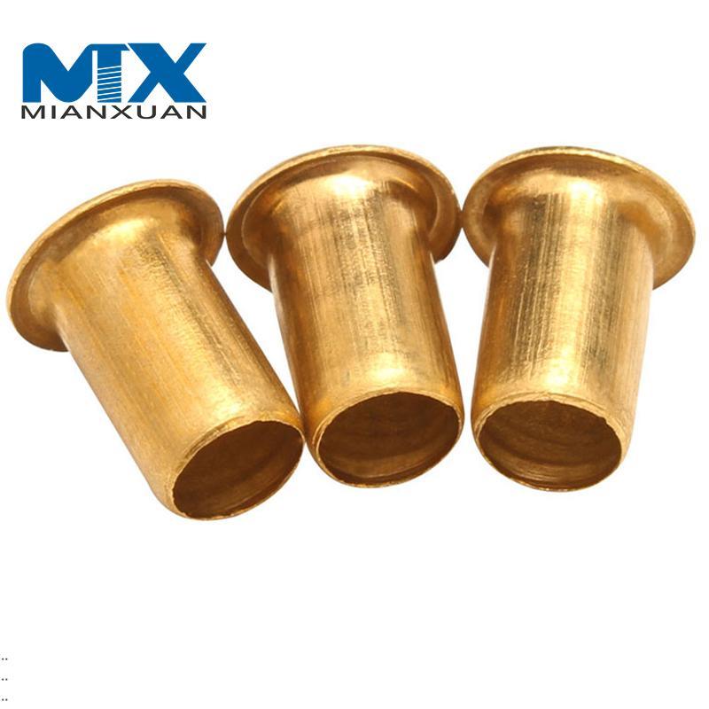 Copper Plated Flat Round Head Solid Rivet DIN7338