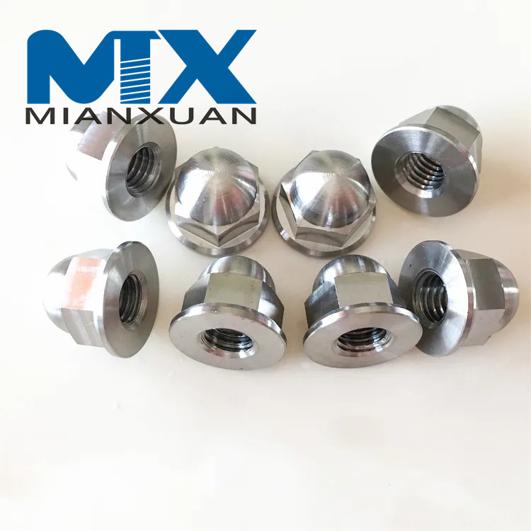 Hot Sell Titanium CNC Parts Hex Domed Nut
