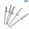 Open End Blind Rivets with Break Pull Mandrel and Protruding Head - Al/St