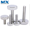 DIN653 SS304 Knurled Thin Thumb Screws Full Thread Screw