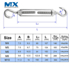 Custom Two Ending Hook Wire Rope Tension Turnbuckle Hook