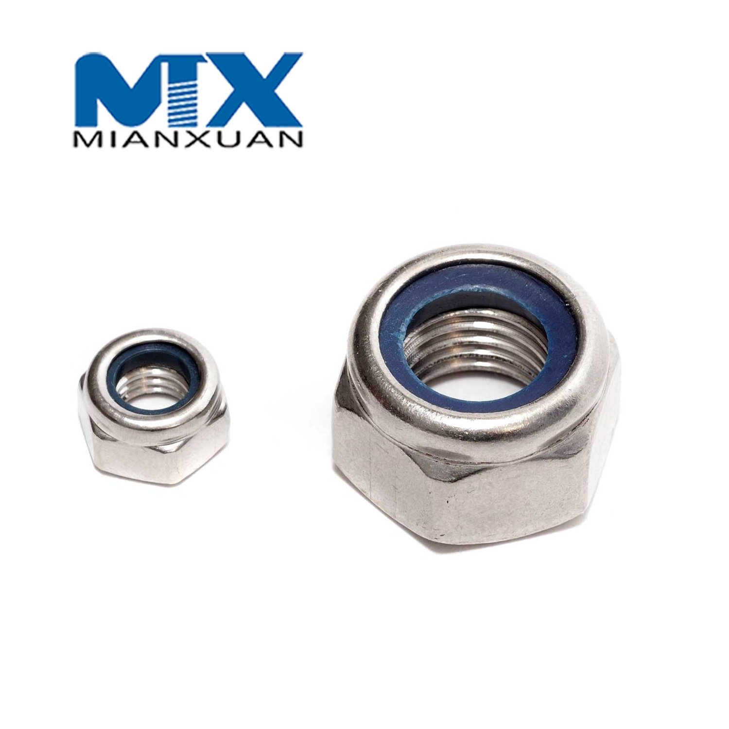 DIN985 Hex Nylon Insert Nut Self Lock Nut DIN 985 Carbon Steel 4.8 8.8 10.9 12.9 M3 M4 M5 M6 M8 Zinc Black Plain Galvanize