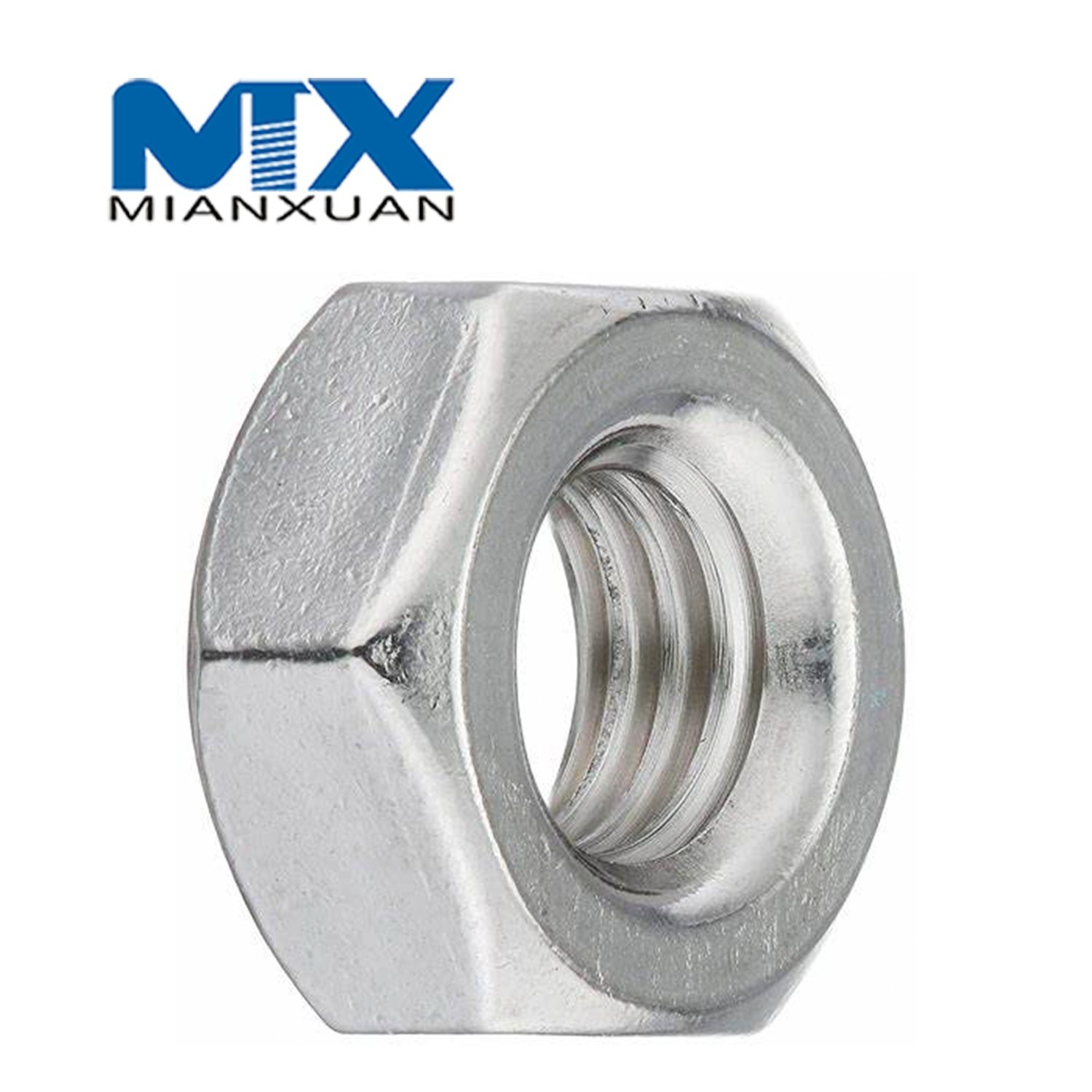 Stainless A2 A4 304 316 A2-70 A2-80 Hex Nut DIN934 Hexagon Nut M10 M12 M14 M16 M20