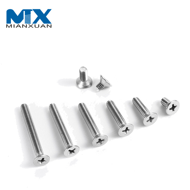 Countersunk Cross Recess Screw DIN965 Flat Head Machine Screws China Screws