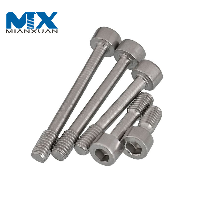 Stainless Steel Polished Cross Recessed Pan Head Reduced Shanke Screw DIN7964 (C)