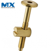 Special Aerospace Brass Parts Copper Steel Hex Slotted Combination Screw