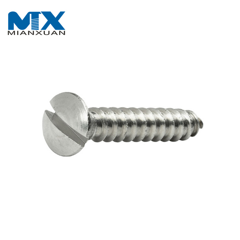 DIN7973 Raised Countersunk Oval Head Self Tapping Screws with Slot