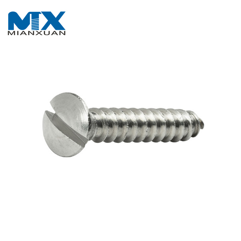 DIN7973 Raised Countersunk Oval Head Self Tapping Screws with Slot