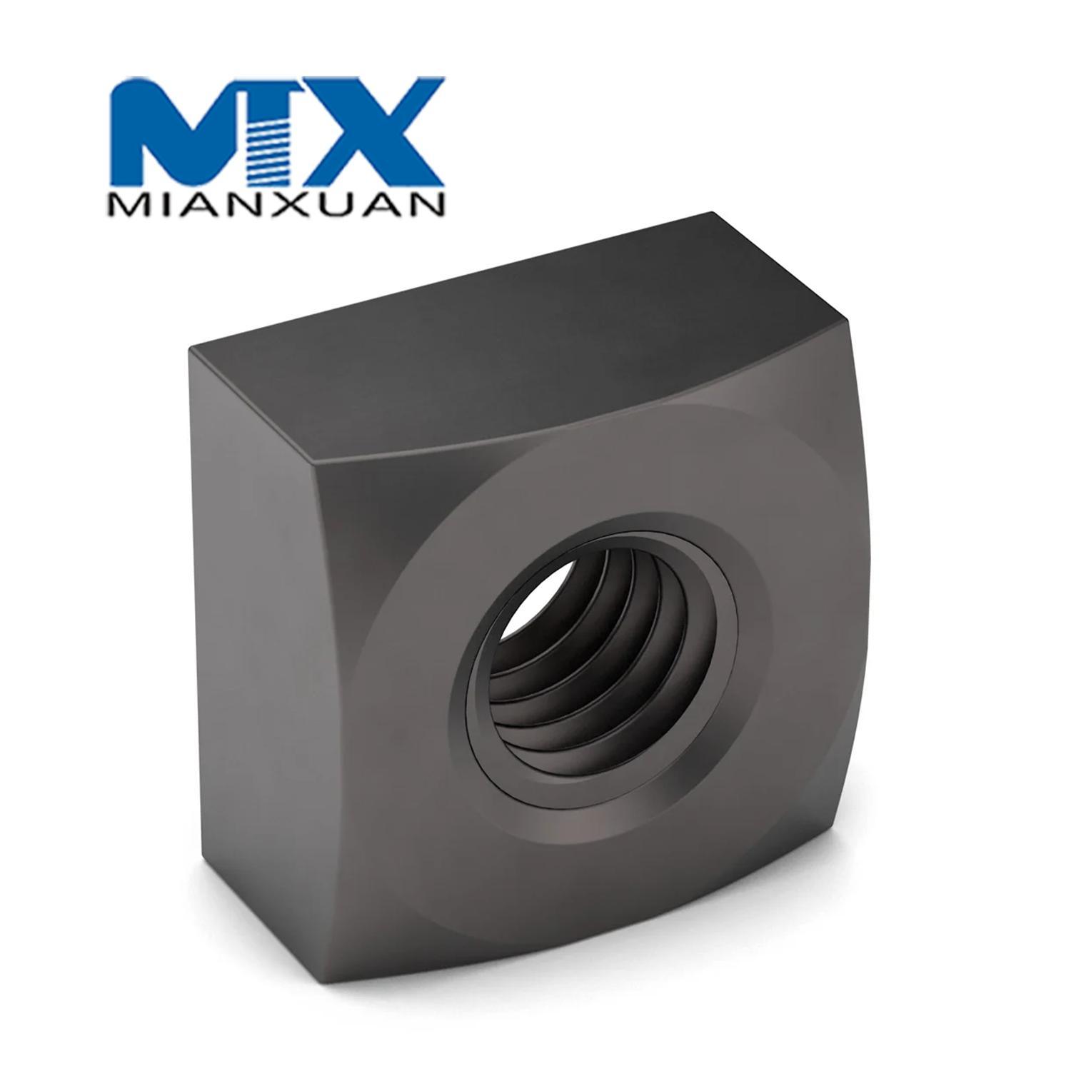 Carbon Steel 4.8 8.8 10.9 12.9 Mild Steel Square Nut DIN 562 557 Squarenut DIN557 DIN562 M24 M30 M36 M42 M48 Zinc Black Plain Galvanize