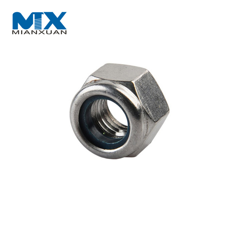 A2 DIN985 Nylon Lock Nuts Inserted Self Locking Hex Nuts