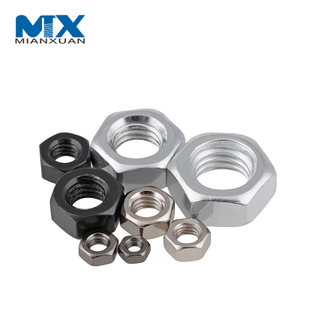 ASME B 18.2.2 Black Finish Hexagon Nut for Thread Rod Hex Bolt Grade 2 5 8